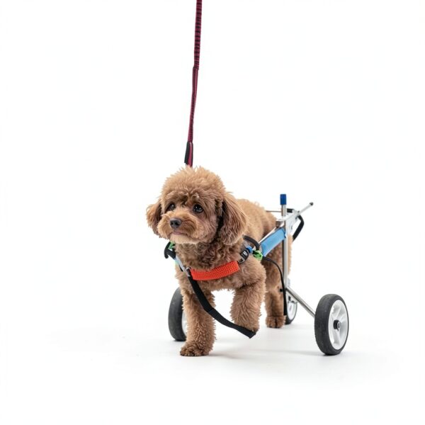 HobeyHove Pet Wheelchair Adjustable Aluminum Dog Stroller-2