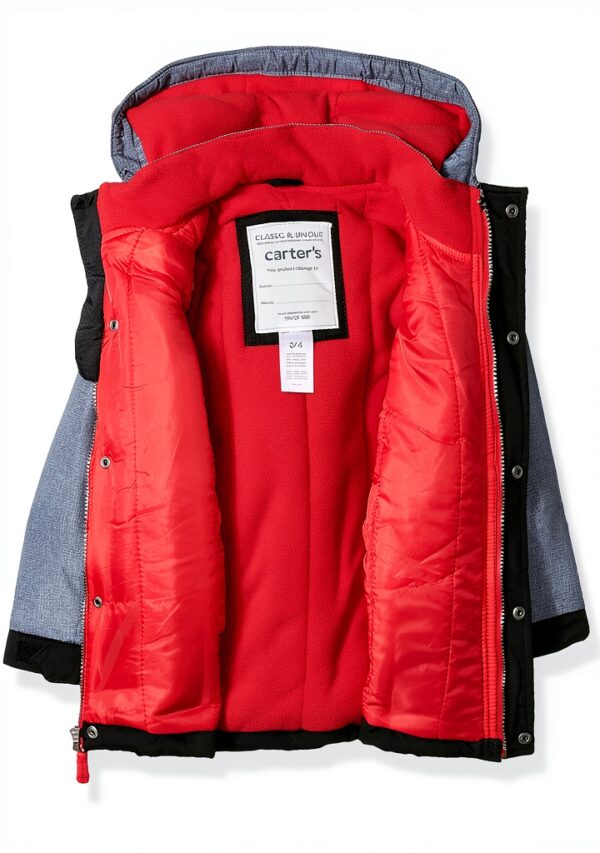 Carters Baby Boys Snow Suit 2 Piece Set Jacket Bib-1