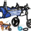 Lokshun Dog Wheelchair Lightweight Aluminum Reflective Small-0