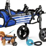 Lokshun Dog Wheelchair Lightweight Aluminum Reflective Small-0