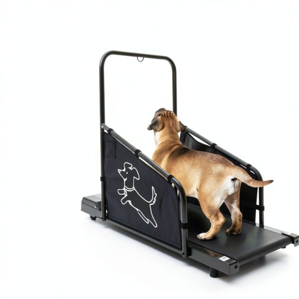 Afqxf Dog Treadmill Adjustable Height Portable Wheeled-4