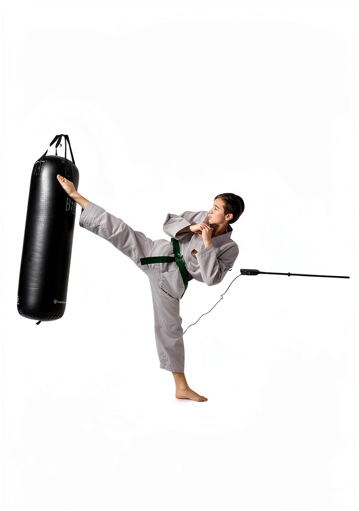 Taekwondo eBook displayed on a Kindle device with highlighted features