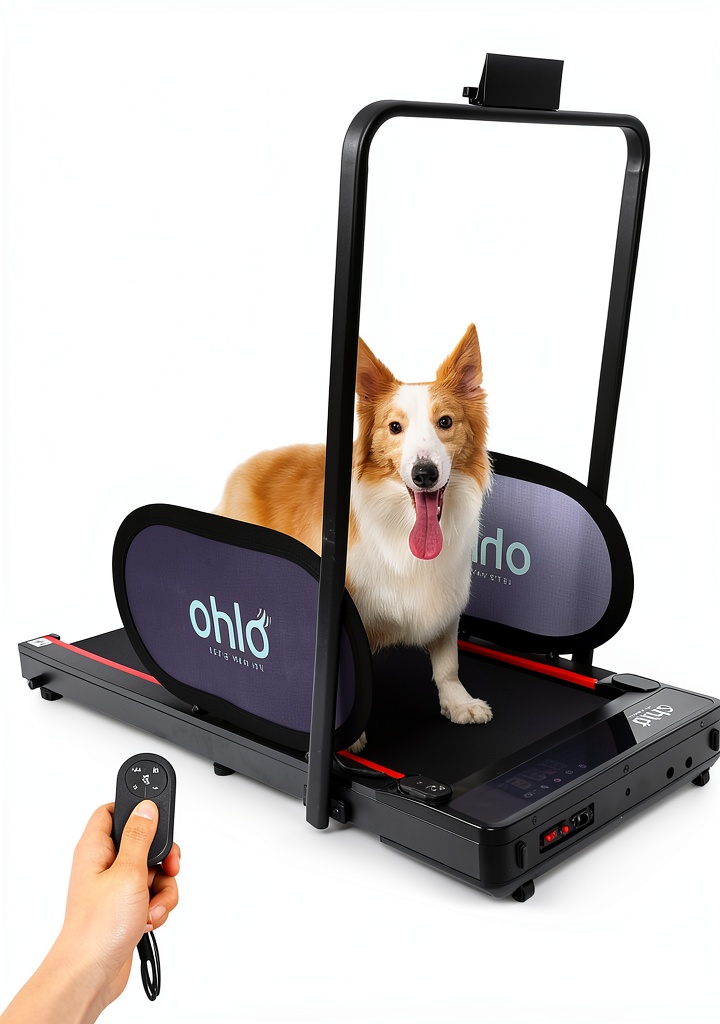 ohlo Dog Treadmill in use by a medium-sized dog