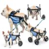 Lokshun Dog Wheelchair Lightweight Aluminum Reflective Small-7