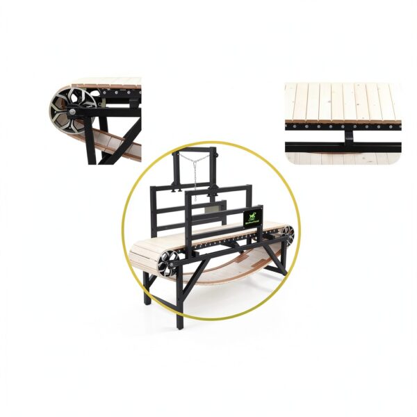 Dog Treadmill BowWowTread Manual Wooden Wheeled Pet Exercise-5