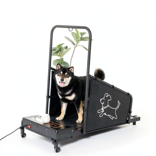 Afqxf Dog Treadmill Adjustable Height Portable Wheeled-7