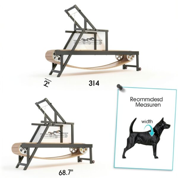 HINXIETIE Dog Treadmill Non-Motorized Weather-Proof Fitness-4