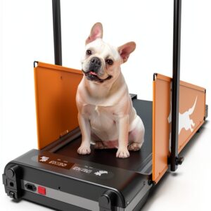 KDSOM Dog Treadmill Foldable Orange Small Medium Pet-0