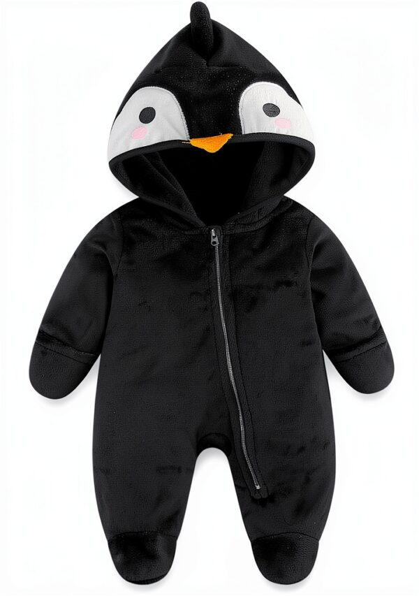 JiAmy Baby Snowsuit Polar Fleece Unisex Winter Outfit-0