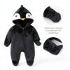 JiAmy Baby Snowsuit Polar Fleece Unisex Winter Outfit-2