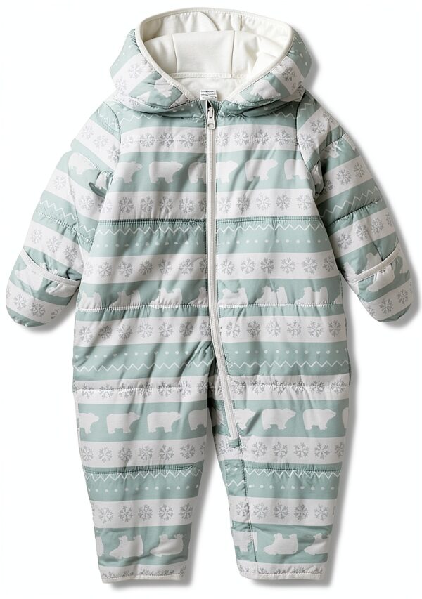 Carters Baby Snowsuit Water Resistant Fleece Lined Hood-0