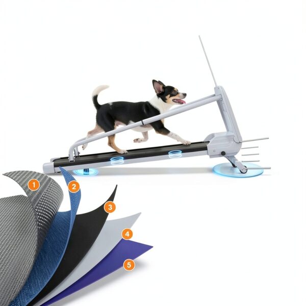 KWOJU Dog Treadmill Foldable Stainless Steel Pet Exercise-7