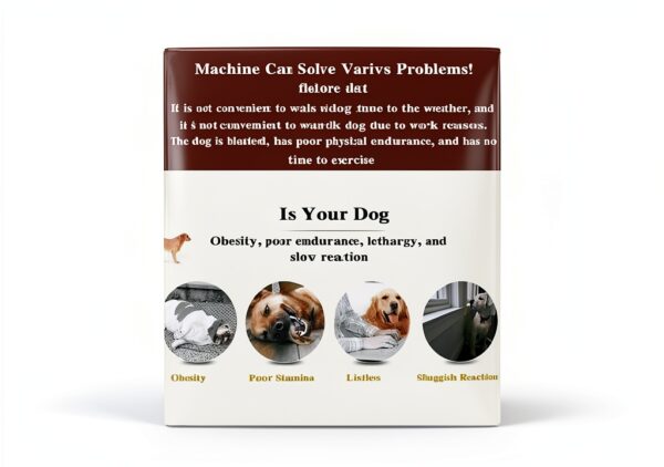 GQQBDB Dog Treadmill Safety Fence Multiple Modes Exercise-4