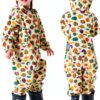 Kids Rain Suit Nylon Reflective Waterproof Children Rainwear-0
