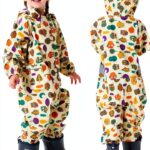 Kids Rain Suit Nylon Reflective Waterproof Children Rainwear-0