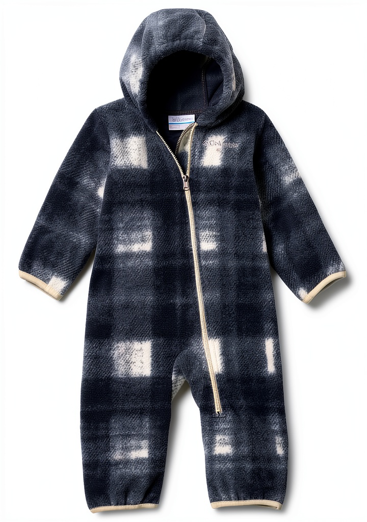 Columbia baby snow suit in Sail Red Omblur Tonal color on a infant