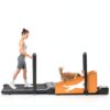 KDSOM Dog Treadmill Foldable Orange Small Medium Pet-4