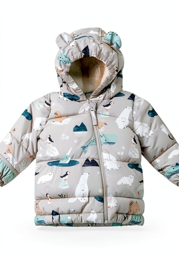 Twinklebelle Baby Snowsuit Waterproof Insulated Sherpa Lined-4