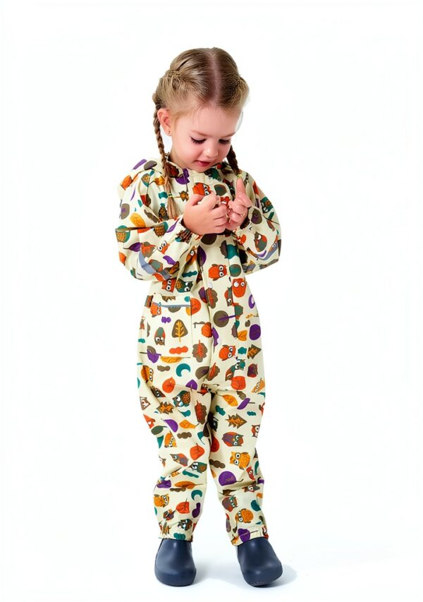 Kids Rain Suit Nylon Reflective Waterproof Children Rainwear-3