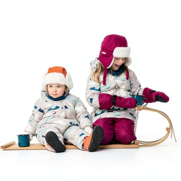 Twinklebelle Baby Snowsuit Waterproof Insulated Sherpa Lined-6
