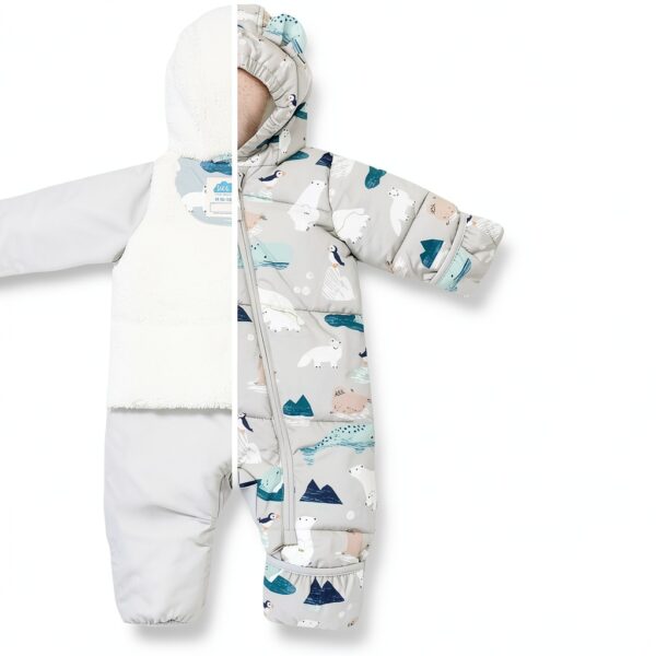 Twinklebelle Baby Snowsuit Waterproof Insulated Sherpa Lined-2