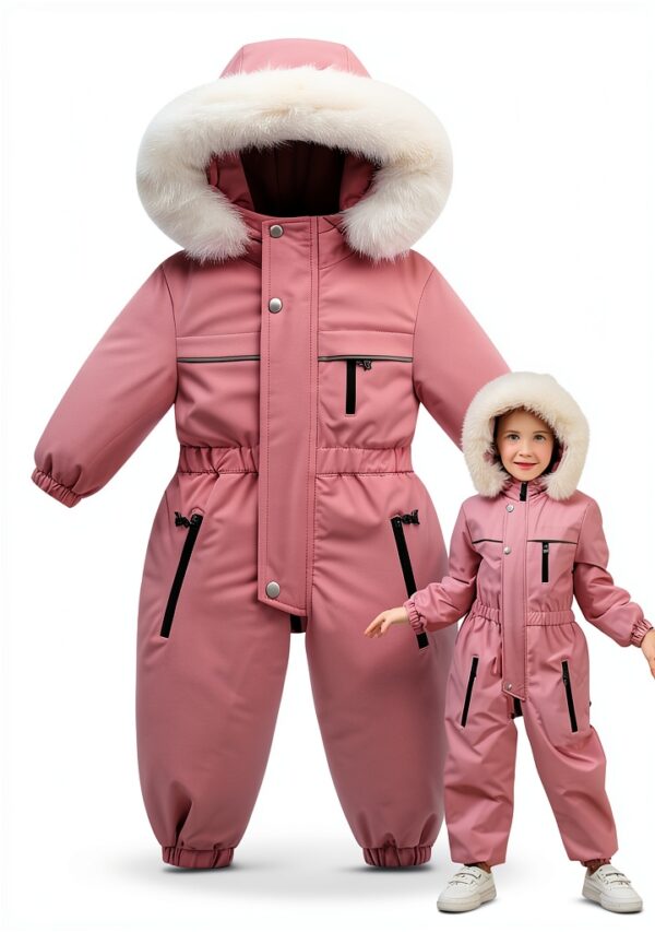 AiWMGL Toddler Snowsuit Waterproof Warm Winter Coat Boys-0