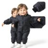 AiWMGL Baby Snowsuit Winter Warm Jumpsuit Soft Fabric-4