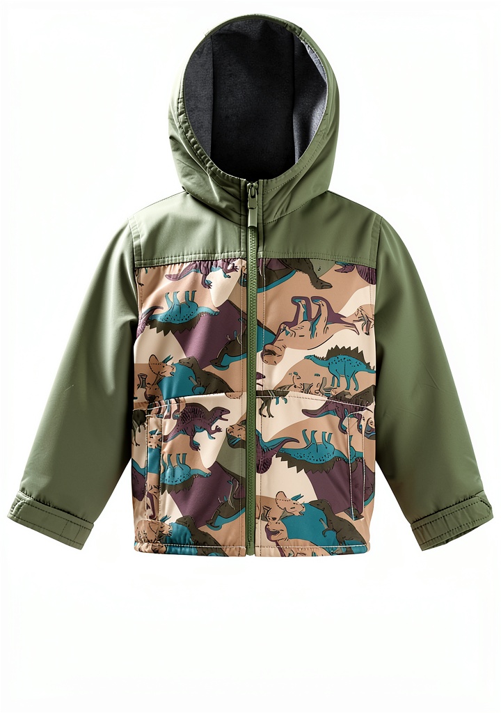 Carter's Baby Boys Snowsuit Set in Khaki color on a child