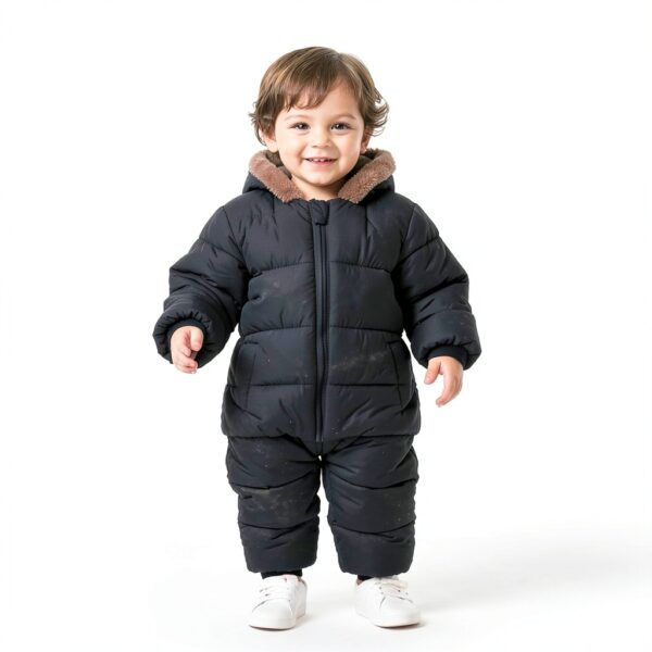 AiWMGL Baby Snowsuit Winter Warm Jumpsuit Soft Fabric-6