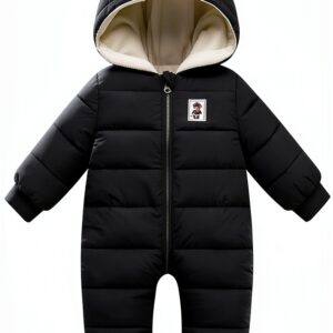 XMWEALTHY Baby Snowsuit Waterproof Windproof Winter Jumpsuit-0