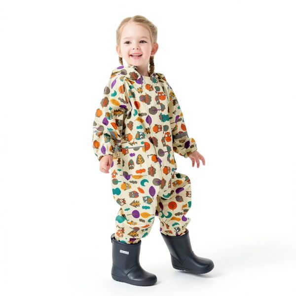 Kids Rain Suit Nylon Reflective Waterproof Children Rainwear-1