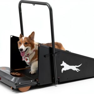 BeSokar Dog Treadmill Black Blue Manual Incline Bluetooth-0
