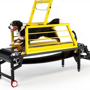 Tzechkii Dog Treadmill Iron Adjustable Height Heavy Duty-0