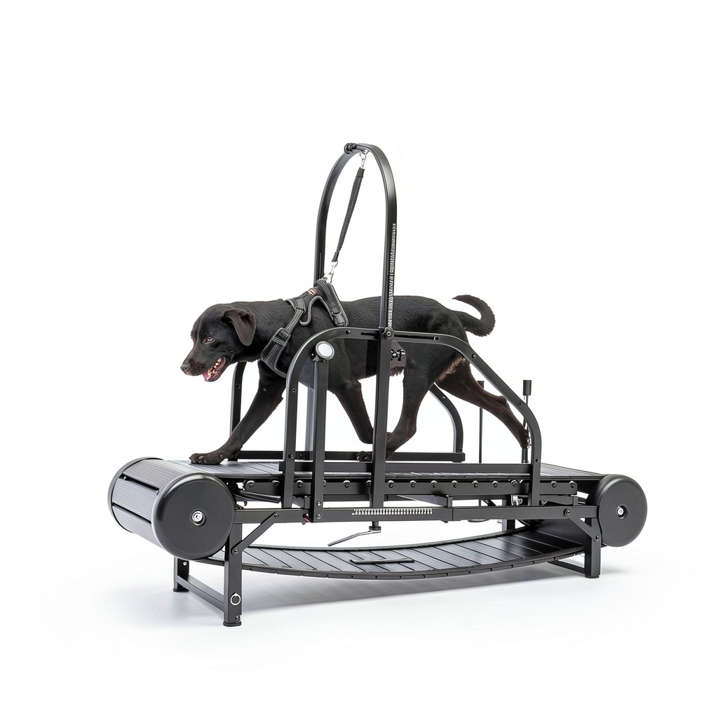 XUVIRA Dog Treadmill in a home setting with a medium dog