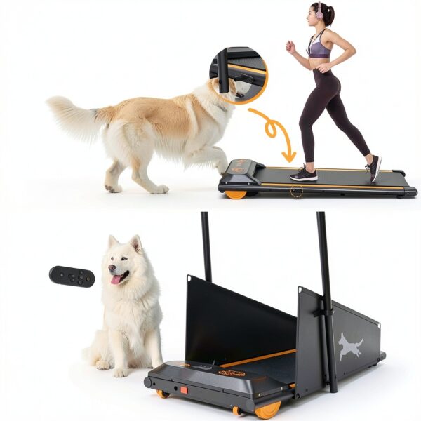 Beuiosda Dog Treadmill Foldable Stainless Steel Pet Exercise-5
