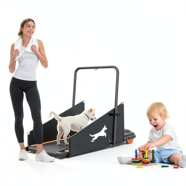 Beuiosda Dog Treadmill Foldable Stainless Steel Pet Exercise-2