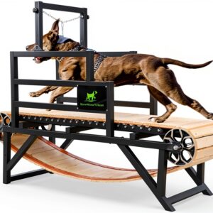 BowWowTread Dog Treadmill Wood Manual Exercise Pet Fitness-0