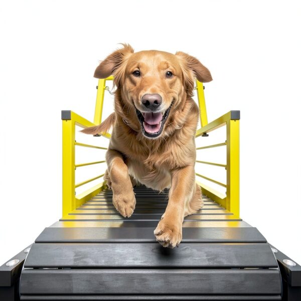 Tzechkii Dog Treadmill Iron Adjustable Height Heavy Duty-6