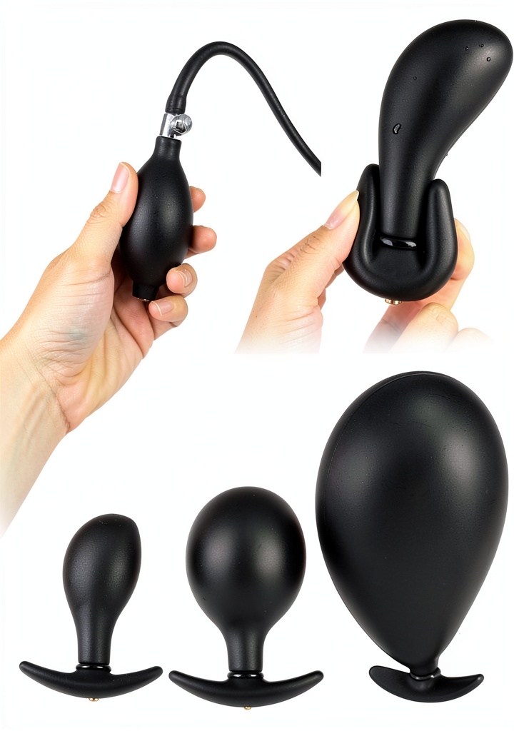 BDSM SM Inflatable Silicone Mouth Gag