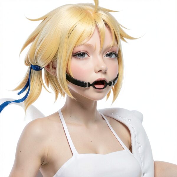 Sexbaby Open Mouth Gag Silicone Leather Adjustable-2