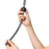 Sexchemist Silicone Leather Gag 1.58in Adjustable-2