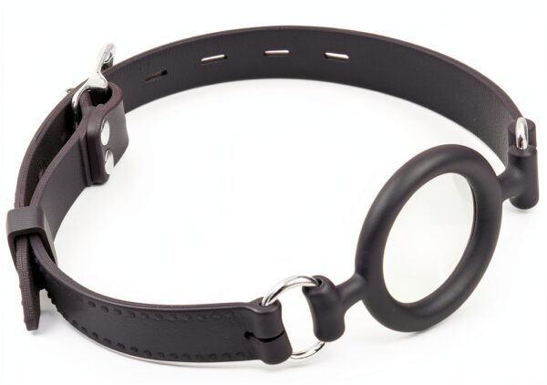 Sexbaby Open Mouth Gag Silicone Leather Adjustable-5