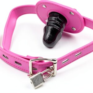 Silicone Penis Gag PleasureGear Adjustable Strap-0