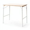 MUJI Steel Pipe Table Off White Foldable 50x80 cm Model 12132233-2