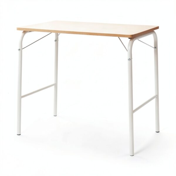 MUJI Steel Pipe Table Off White Foldable 50x80 cm Model 12132233-2