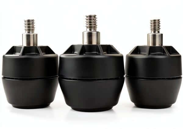 FLAT Equalizers 5/16"-18 Thread Table Stabilizer - Black, Restaurant-1