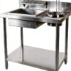 Stainless Steel Fried Chicken Breading Station Subiudzzh 25kg Table-3