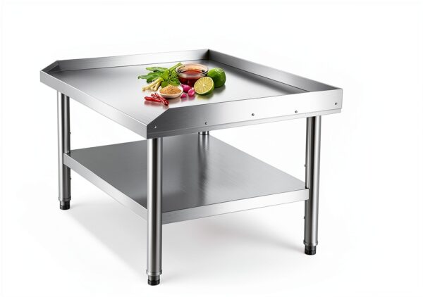 Equipment Grill Stand 24x28x24 Stainless Steel Table KODOM Adjustable-4