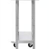 VEVOR Stainless Steel Prep Table, 24 x 15 x 35 Inch, 440lbs Load Capacity Heavy Duty Metal Worktable with Backsplash Adjustable Undershelf & 4 Casters, Commercial Workstation for Kitchen Restaurant-8