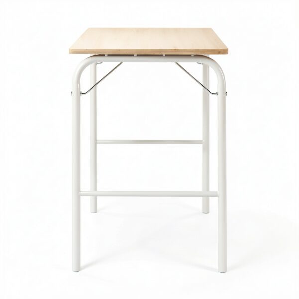 MUJI Steel Pipe Table Off White Foldable 50x80 cm Model 12132233-1